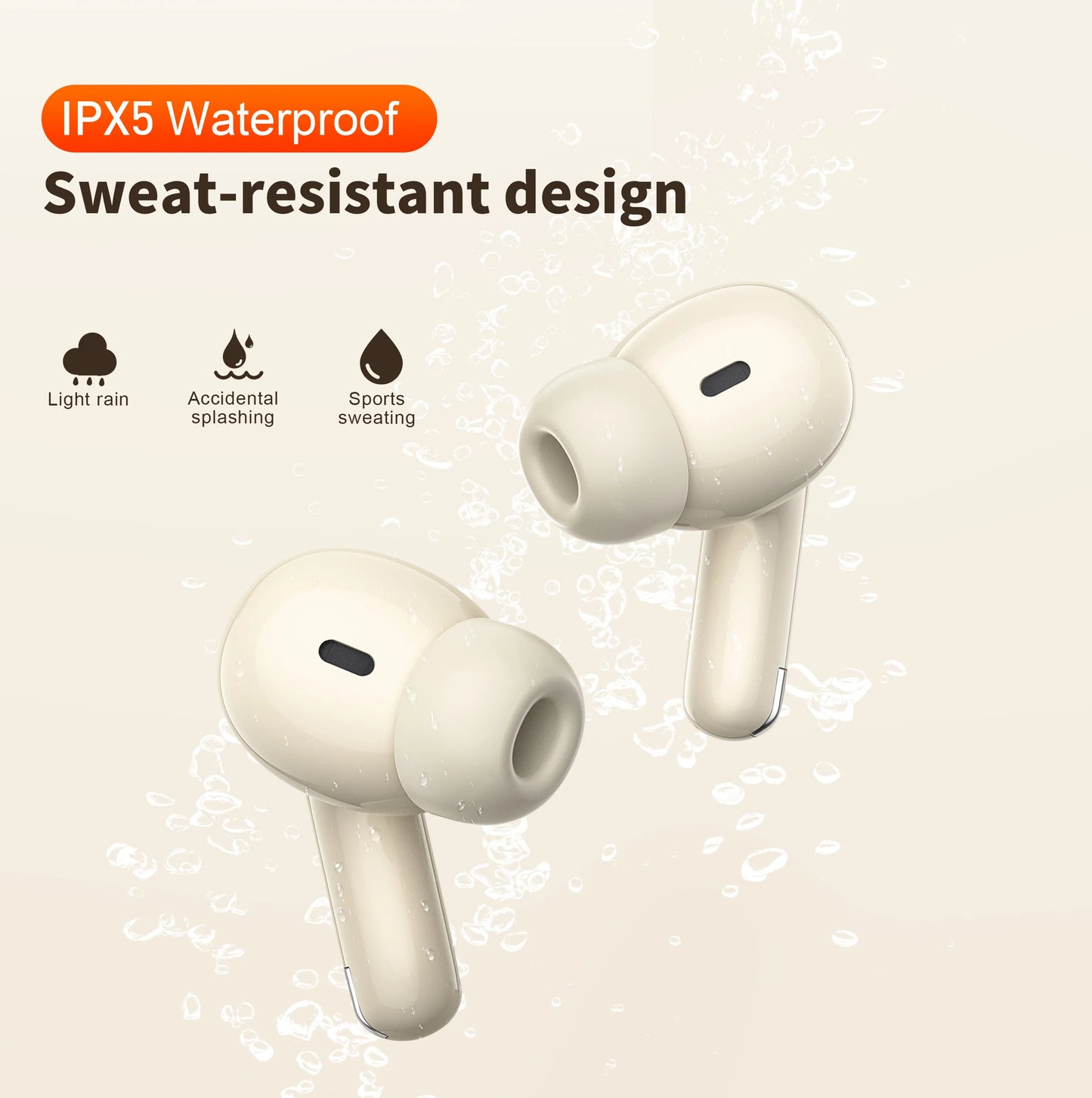 Wireless Bluetooth 5.3, HD Microphone, HIFI Earphones