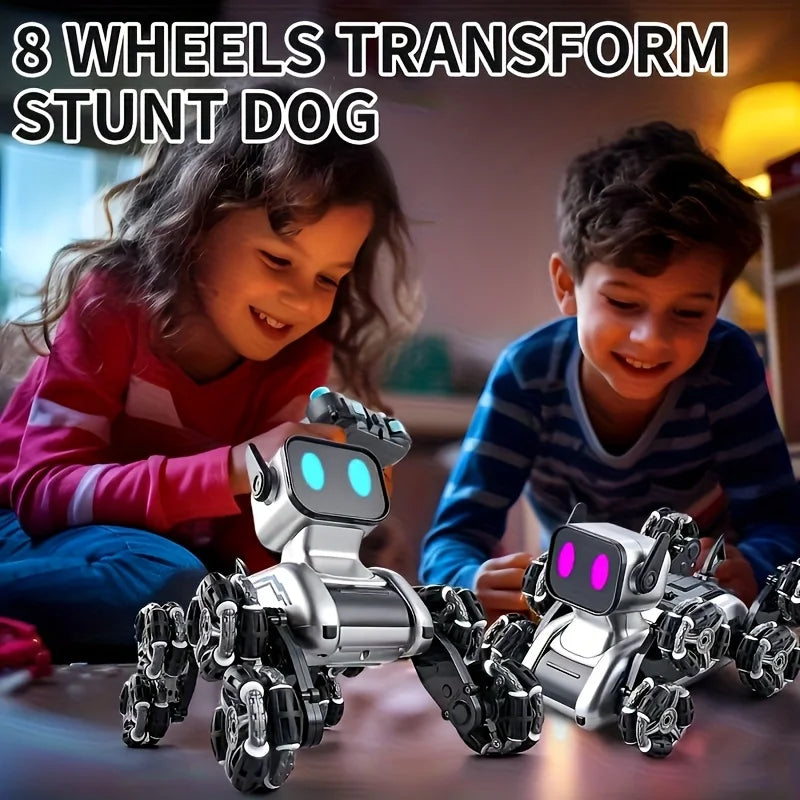 New Smart RC Robot Dog-2.4GHz Wireless, Realistic Pet Interaction, Music & Lights. Perfect Birthday/Christmas Gift for Kids 6-12