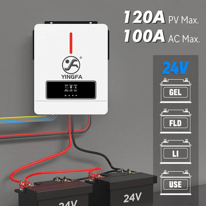 Local Warehouse Items MPPT Solar Power Inverter Hybrid Pure Sine Wave Inverter 3.6kW 24V 110V Invertor Off Grid Solar System