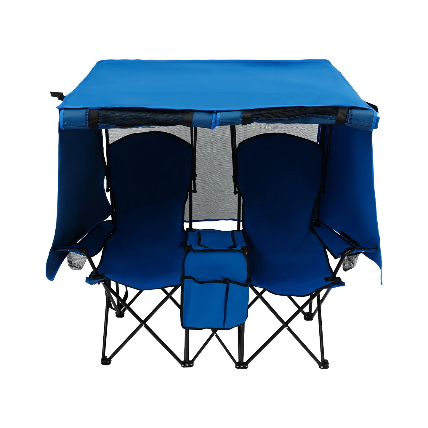 Double Outdoor Camping Chair with Canopy