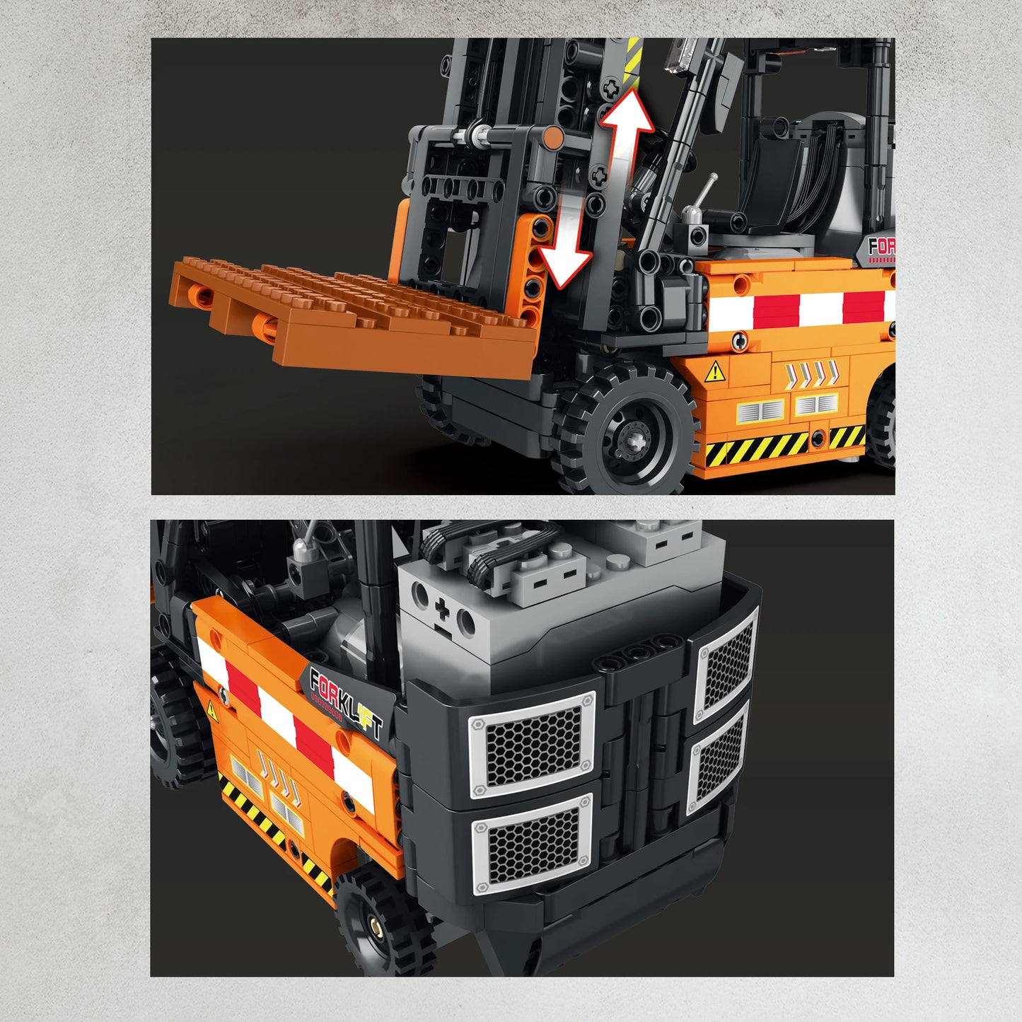 Remote Control Forklift Building Blocks Engineering RC Vehicle