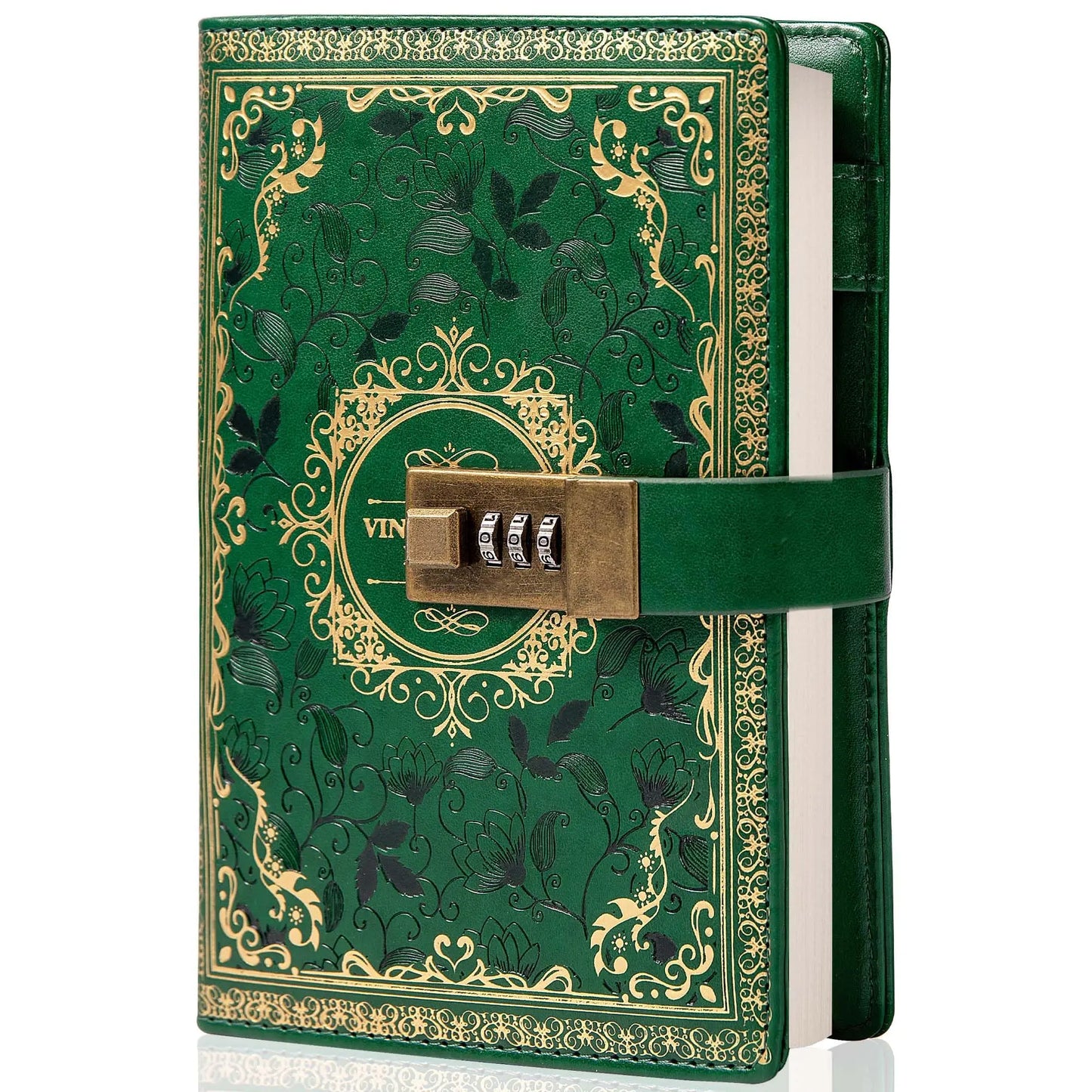 A5 Retro Digital Password Notebook Journal with Lock