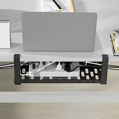 Clamp Mounted Under Desk Cable Management Tray