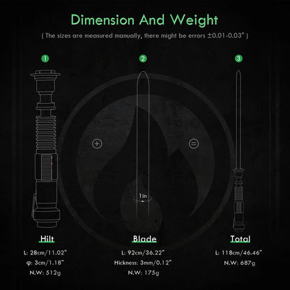 Luke Skywalker lightsaber replica