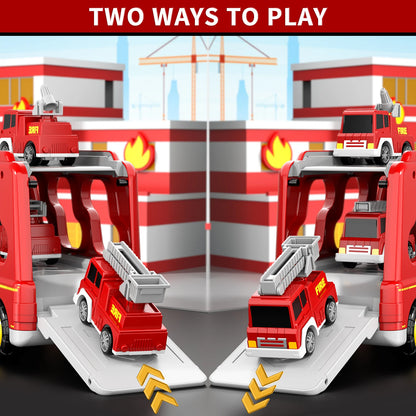 5 In 1 Fire Car Trucks Toddler Toys