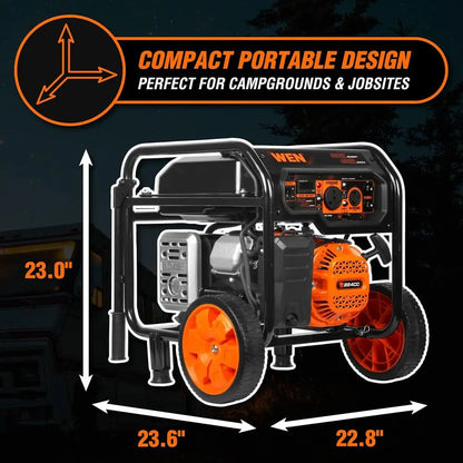 5600-Watt Portable Generator, 224cc, Transfer-Switch and RV-(GN5600)