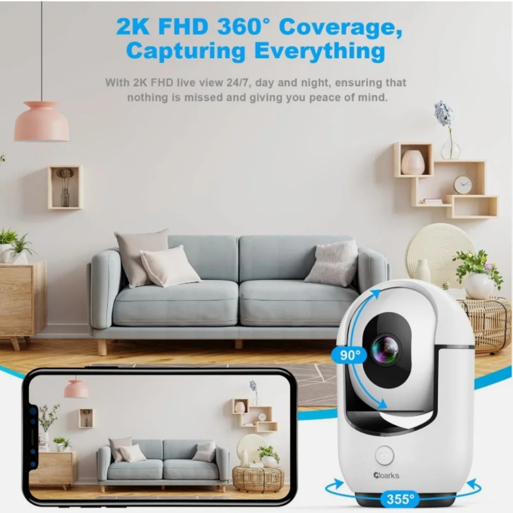 2K WiFi Camera Smart Home Indoor Wireless IP Surveillance Camera