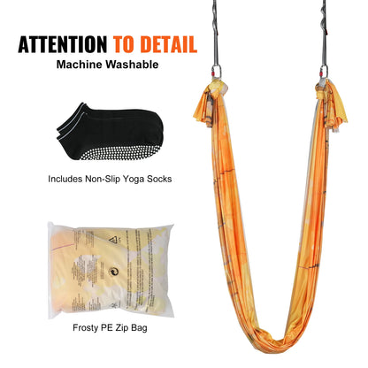 5.5 Yards Aerial Yoga Hammock & Swing Nylon Fabric