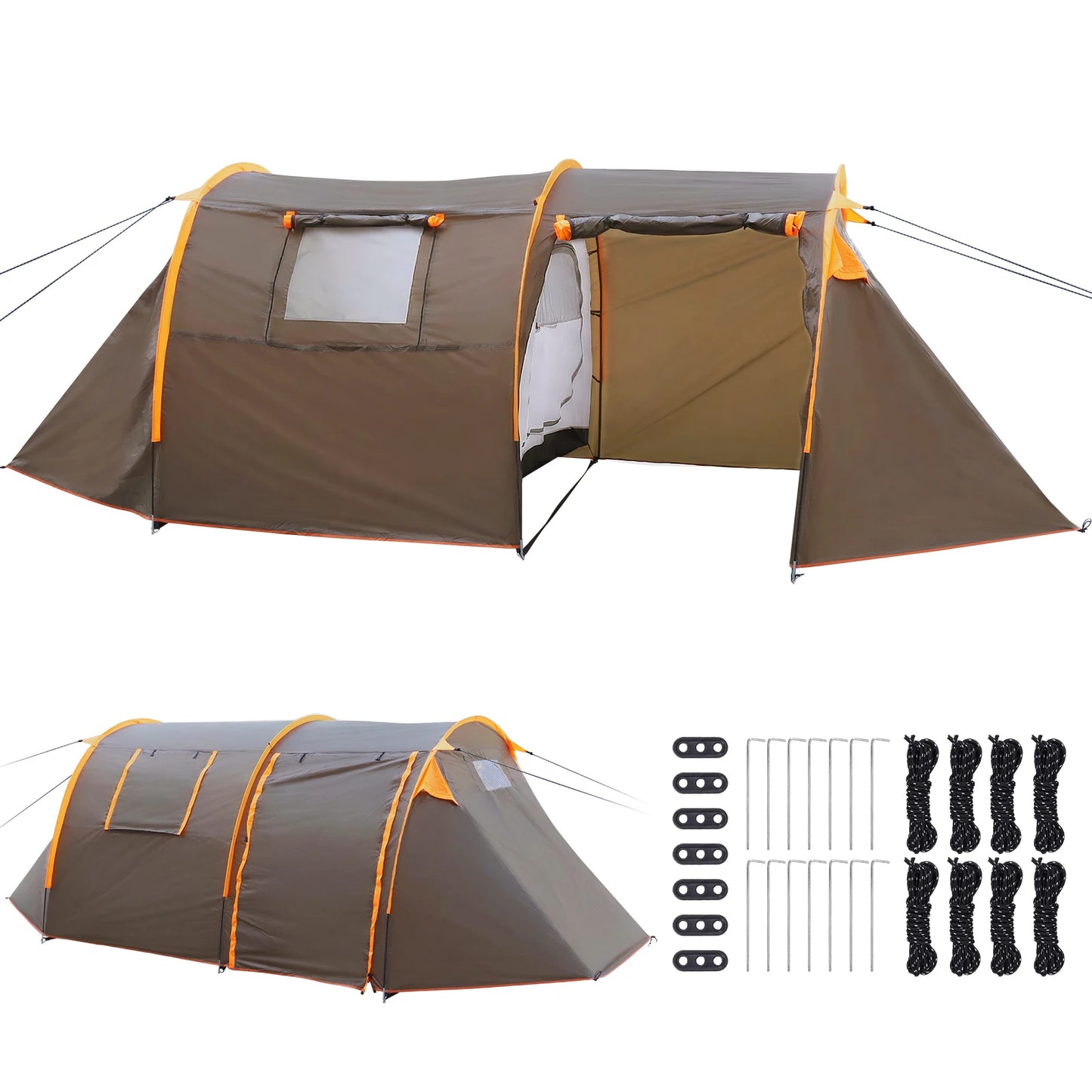 Oxford 2-Person Backpacking Tent Windproof Lightweight Waterproof Tent