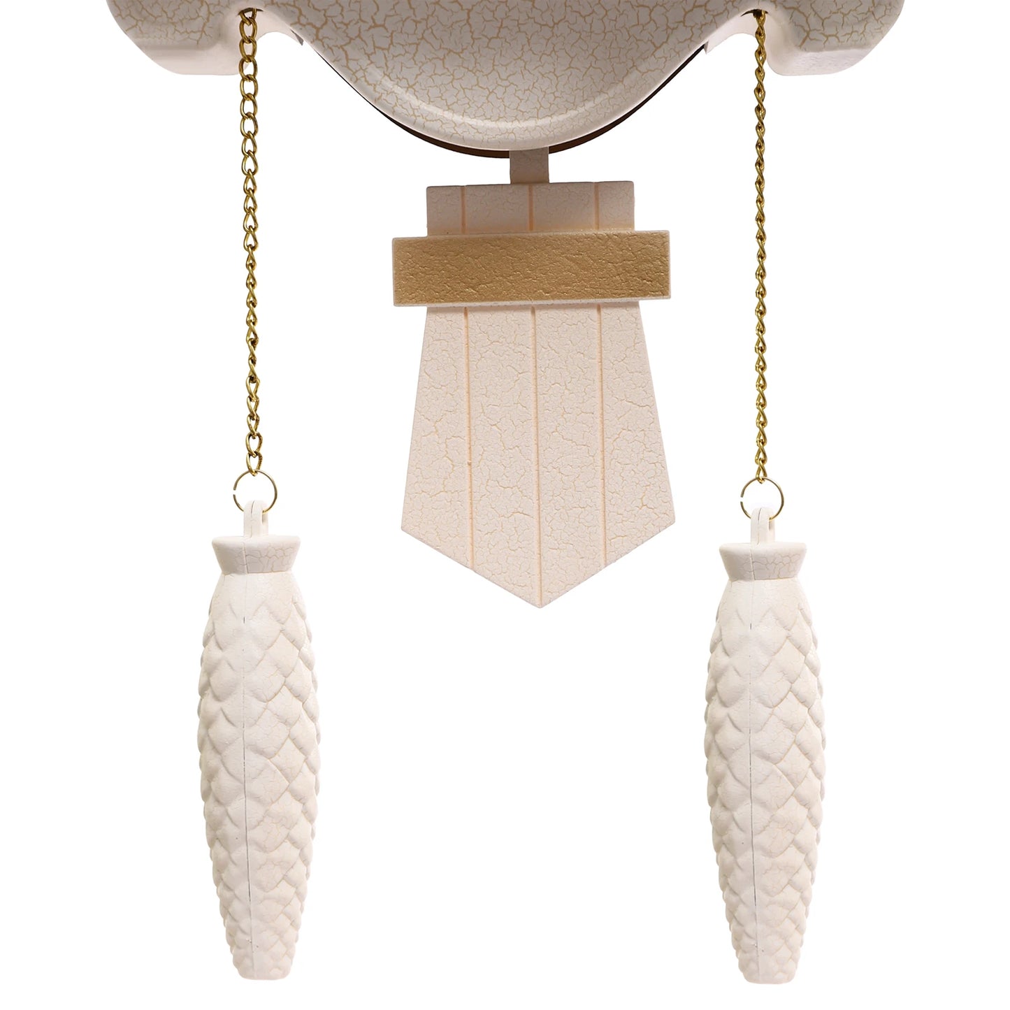 White Cuckoo Wall Clock Antique Battery Operated