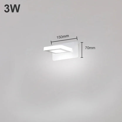 Modern Bathroom LED Vanity Light Wall Mounted Indoor Lamps