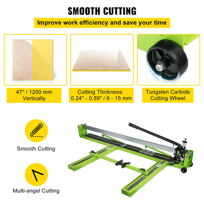 Manual Tile Cutter With Infrared Laser Positioning