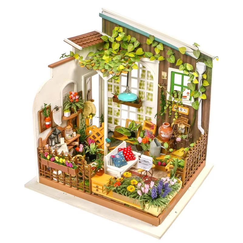Miniature Greenhouse Wooden Kit