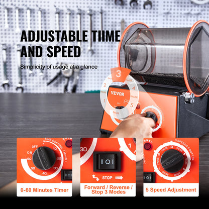 3kg or 5kg Rotary Tumbler Surface Polisher