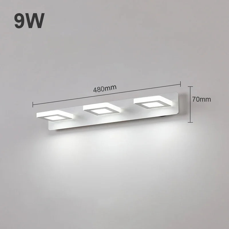 Modern Bathroom LED Vanity Light Wall Mounted Indoor Lamps