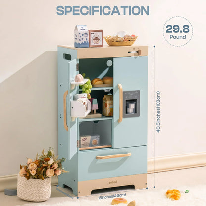 Play Kitchen Refrigerator with Ice Dispenser