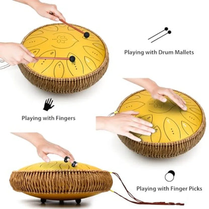 13 Inch Steel Tongue, Hand Pan Drum