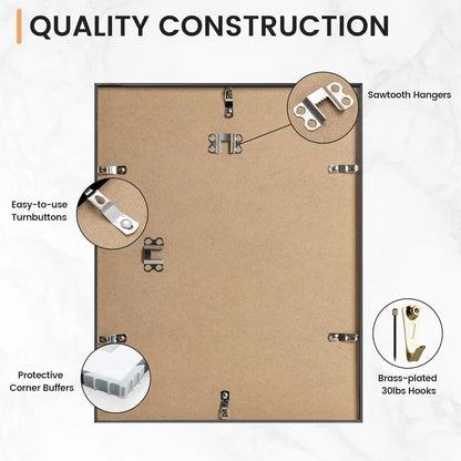 3pcs 30x40 50x70cm Picture Frames Aluminum Modern Photo Frame Black With Mat For Wall Art Mounting Canvas Print Home Decor