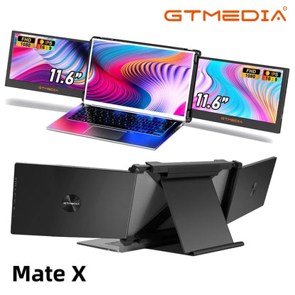 11.6Inch Portable Monitor 1920*1080 IPS FHD Triple Dual Extender Screen Full View Fold Display For 13.0-17.3Inch Laptops