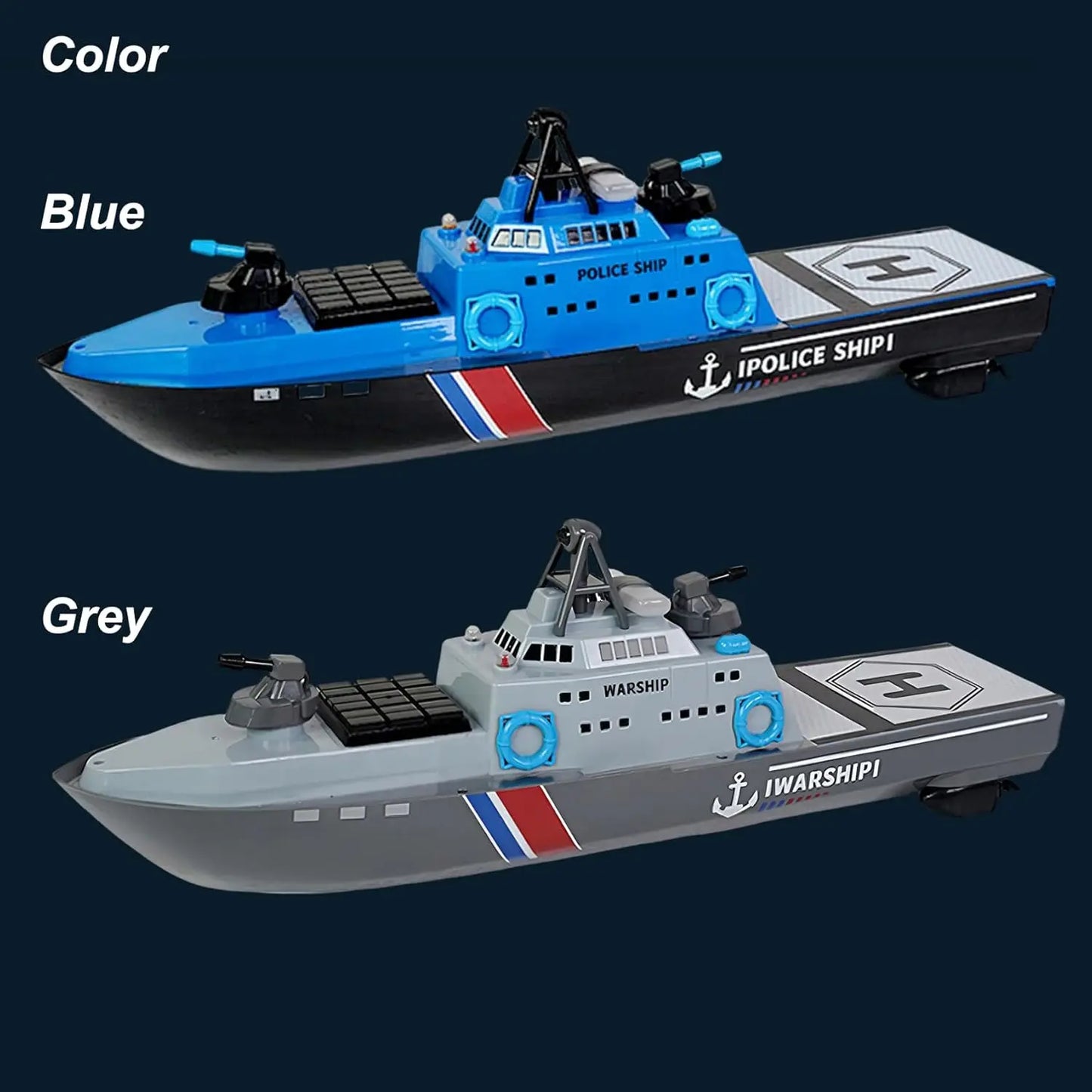22" Inch Remote Controlled Warship Battleship Helicopter Carrier