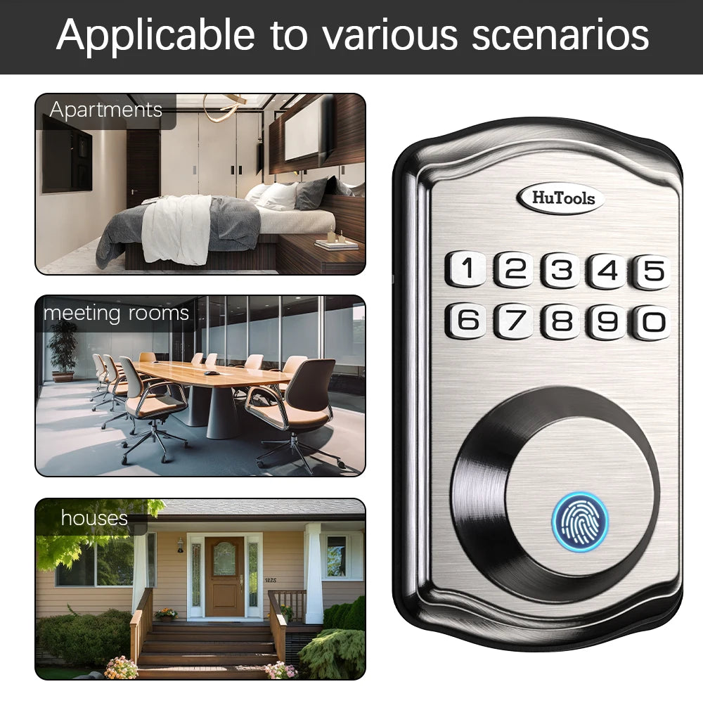 Smart Keypad Door Lock-Fingerprint  Entry Door Lock Deadbolt