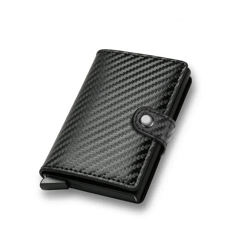 Rfid Credit Card Holder Storage Luxury Small Smart Wallet Metal Business Cardholder Case for Women or Men