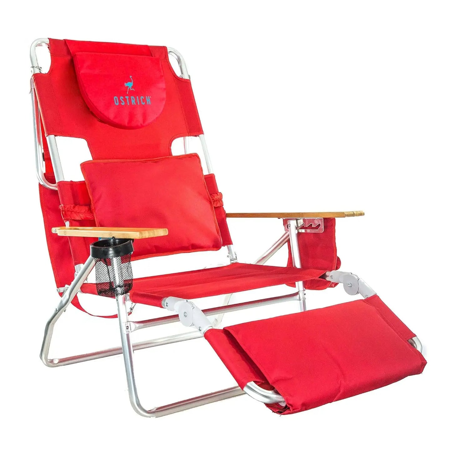 The Deluxe 3 in 1 Lightweight Lawn Beach Reclining Lounge Chair with Footrest, Outdoor Furniture for Patio, Customized