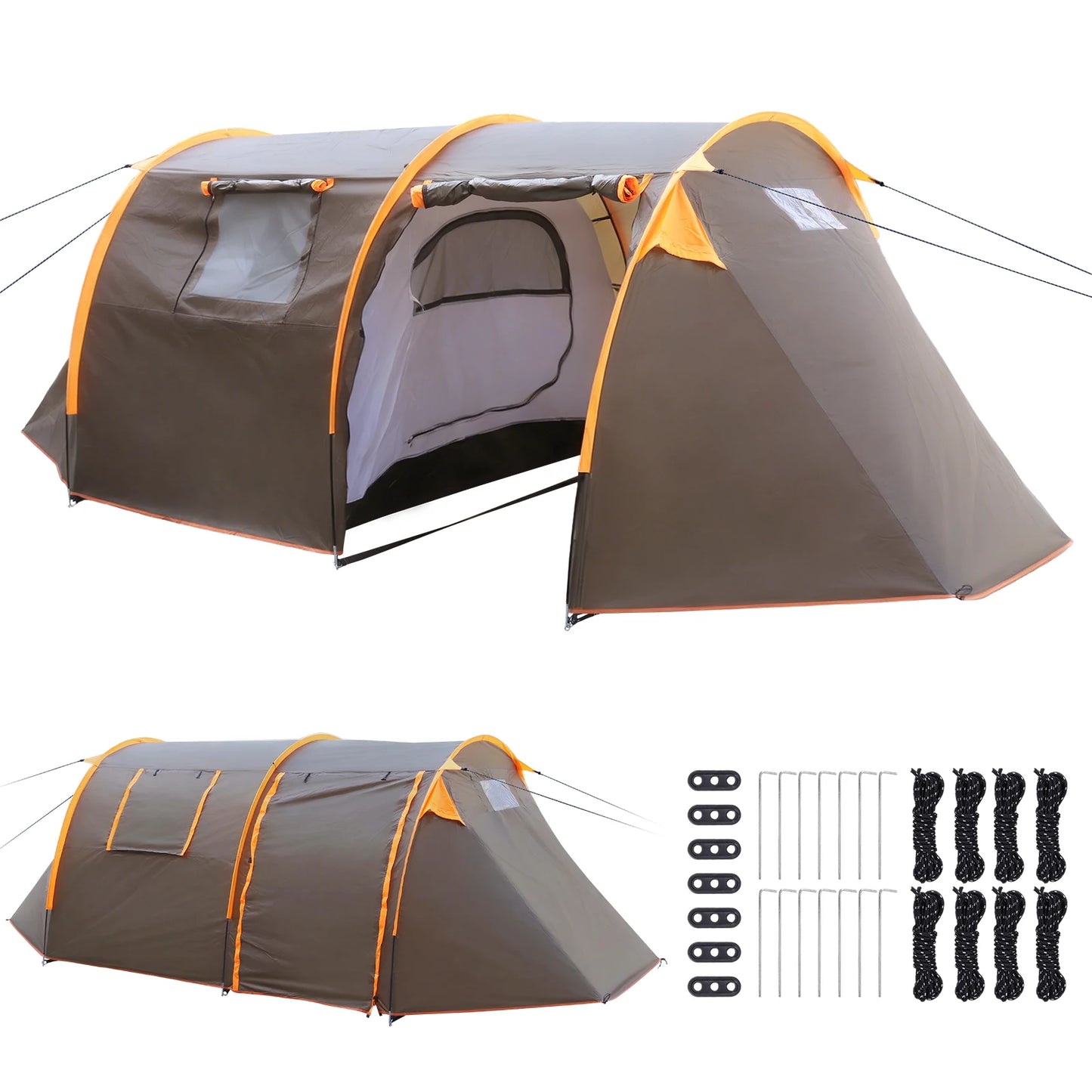 Oxford 2-Person Backpacking Tent Windproof Lightweight Waterproof Tent