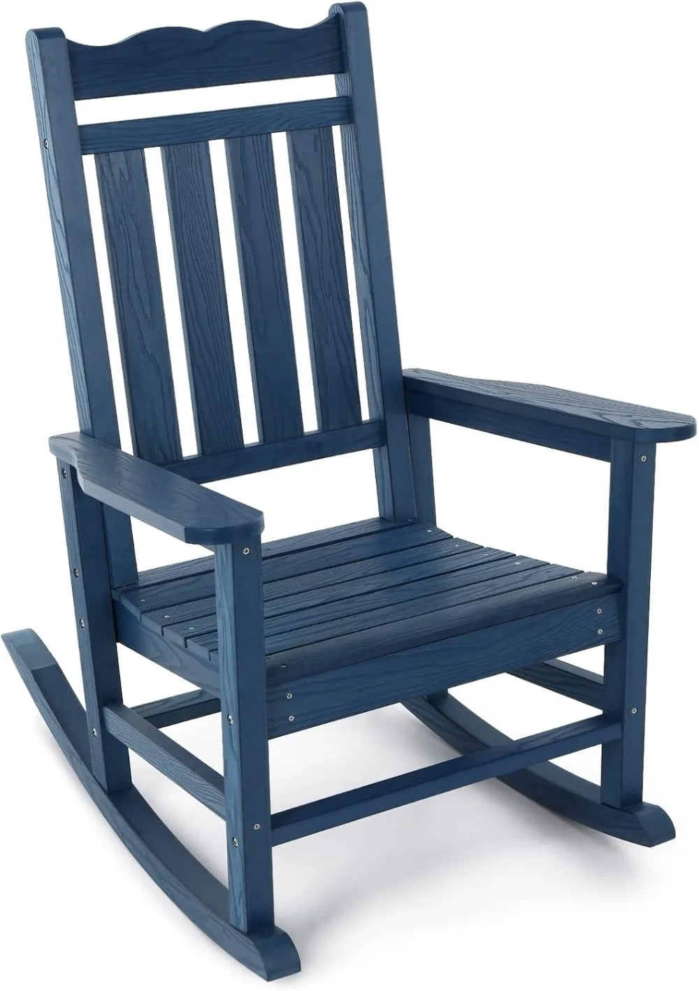 All-Weather Outdoor Rocking Chair, Porch Rocker with 400 lbs Weight Capacity, for Backyard, Fire Pit, Lawn, Garden and Indoor