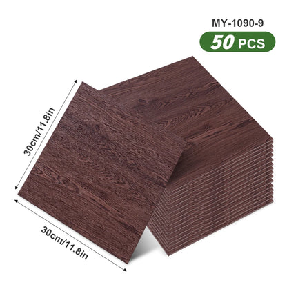 50pcs SXP Floor and Wall Tiles Peel and Stick 11.81x11.81in Self-Adhesive Applies to any Indoor Surface