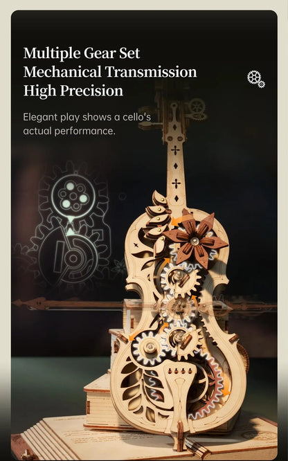 3D Wooden Musical Box Puzzles for Adults