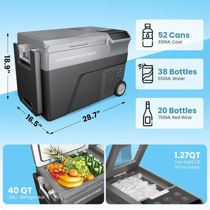 Portable Refrigerator with Ice Maker for Car or Truck