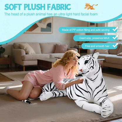 Giant Life Size Stuffed Tiger Pillow