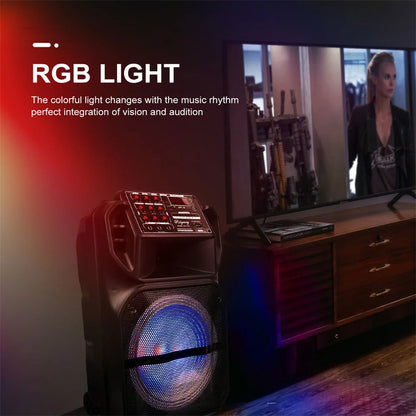 7000W Portable 15” Bluetooth Speaker Sound System