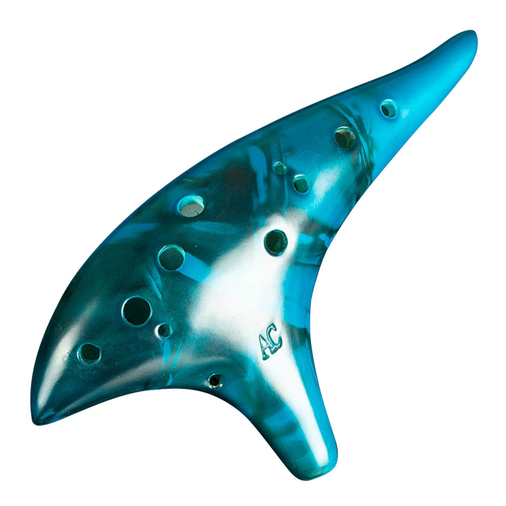 12 Hole Ocarina Ceramic Alto C Vessel Flute