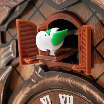 Forest Nordic Style Retro Wooden Cuckoo Wall Clock
