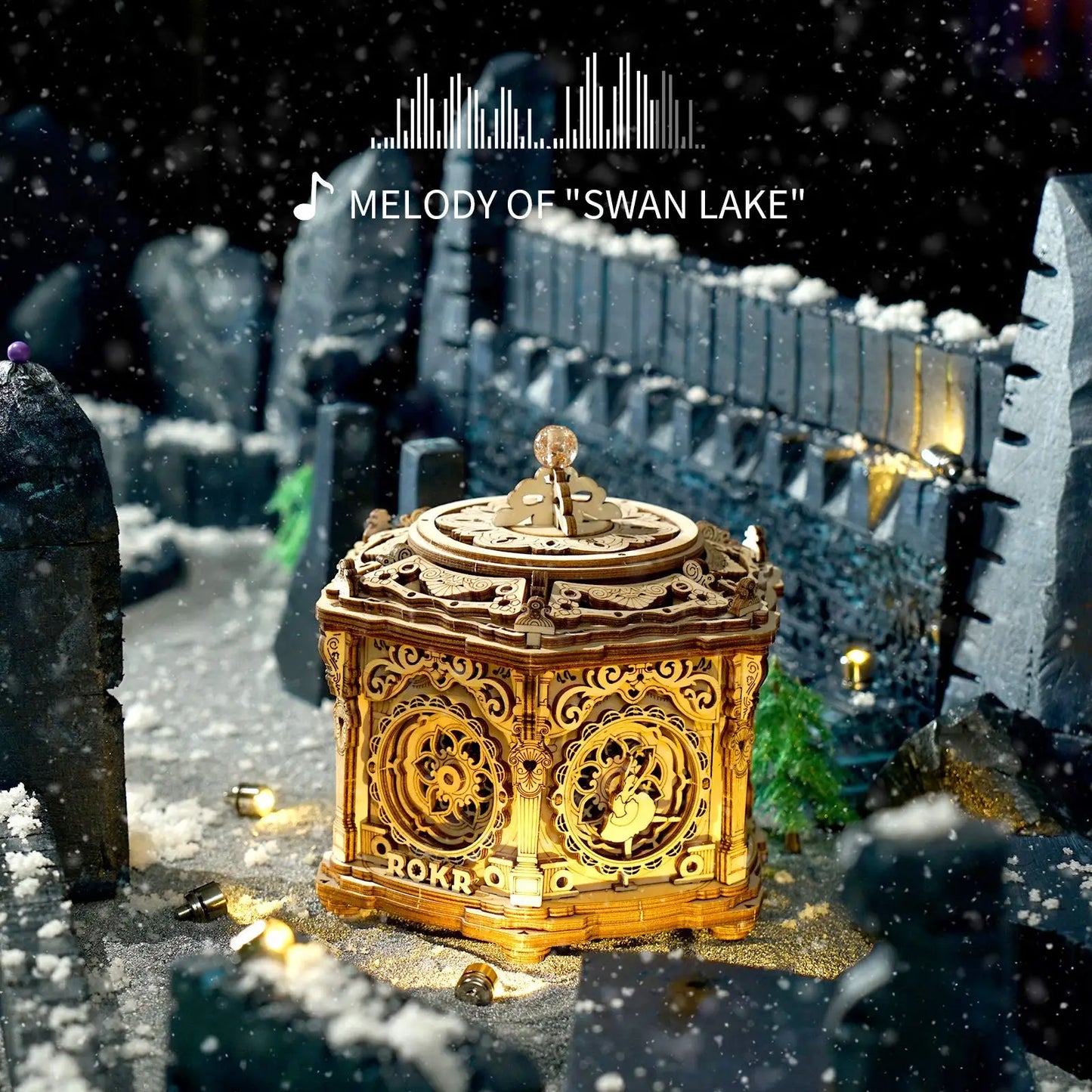 3D Wooden Musical Box Puzzles for Adults
