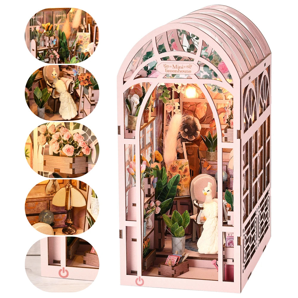 Book Nook Kit Sunlight Dollhouse Greenhouse