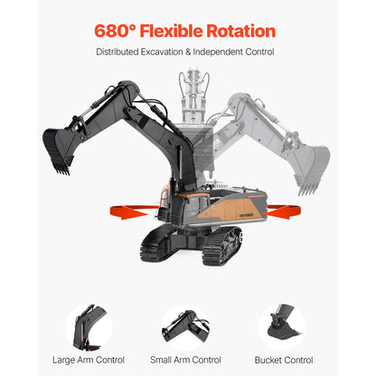 1:14 RC 22 Channel  Excavator with Shovel & Sounds