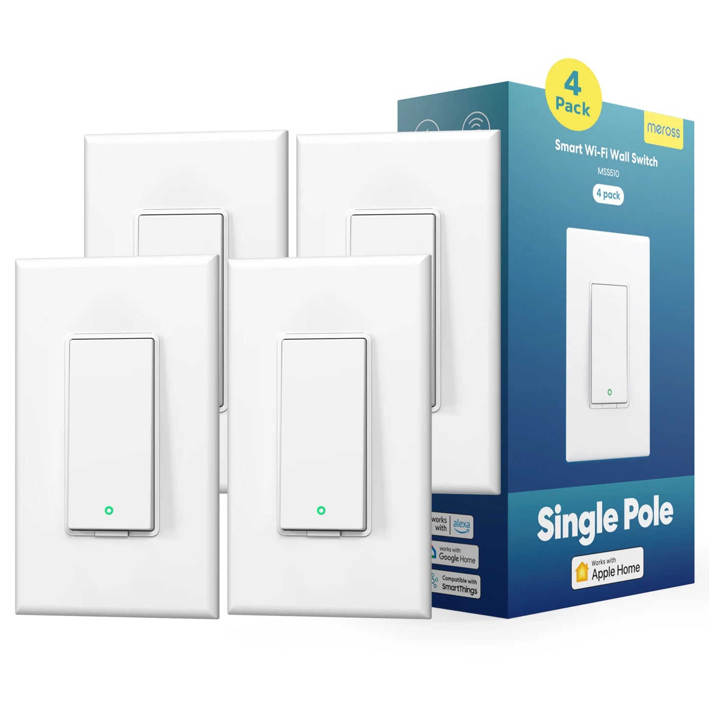 Meross Home Kit US WiFi Switch Wireless Light Wall Switch
