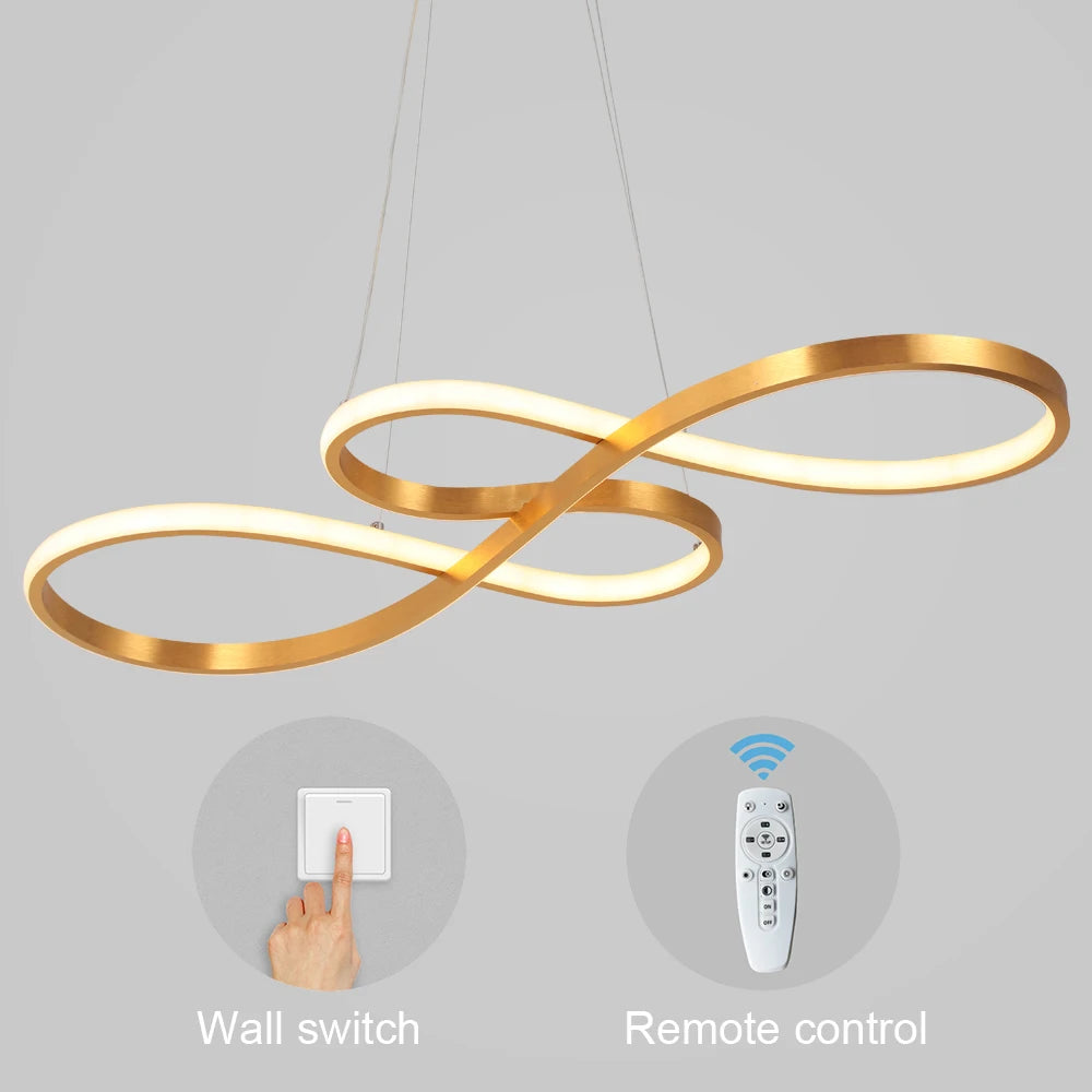 Nordic LED Pendant Ceiling Light - Art Design Minimalist Hanging Light Fixture Indoor Lighting