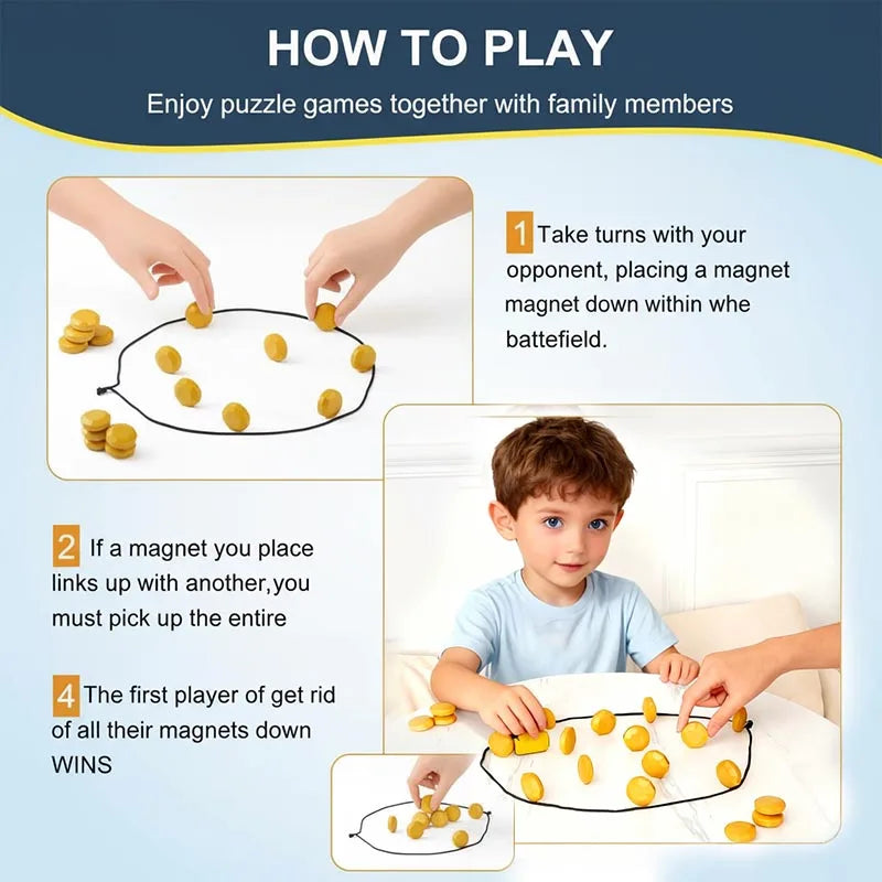 Magnetic Stones Game With Interactive Magnet Board