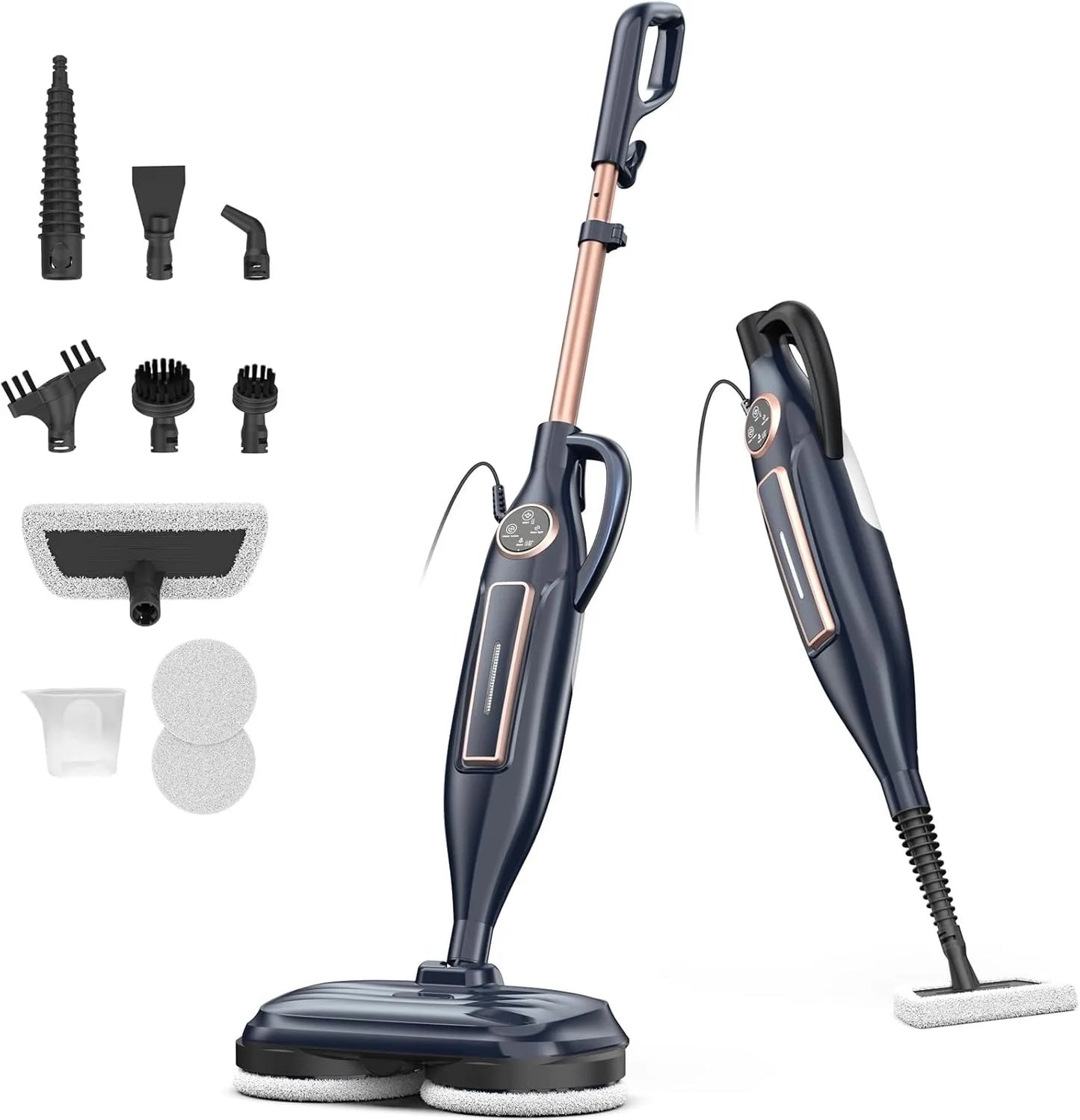 Steam Mop Cleaner with Rotating Mop Pad 10 in 1 Powerful Floor Steamer for Home Hardwood Laminate