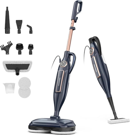 Steam Mop Cleaner with Rotating Mop Pad 10 in 1 Powerful Floor Steamer for Home Hardwood Laminate