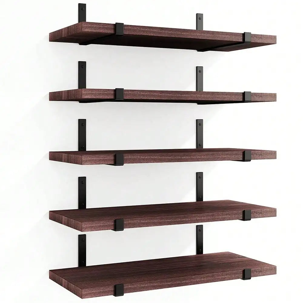 5/10pcs Floating Shelves, 4.7 inch Deep Wall Shelves, Bathroom Organizer