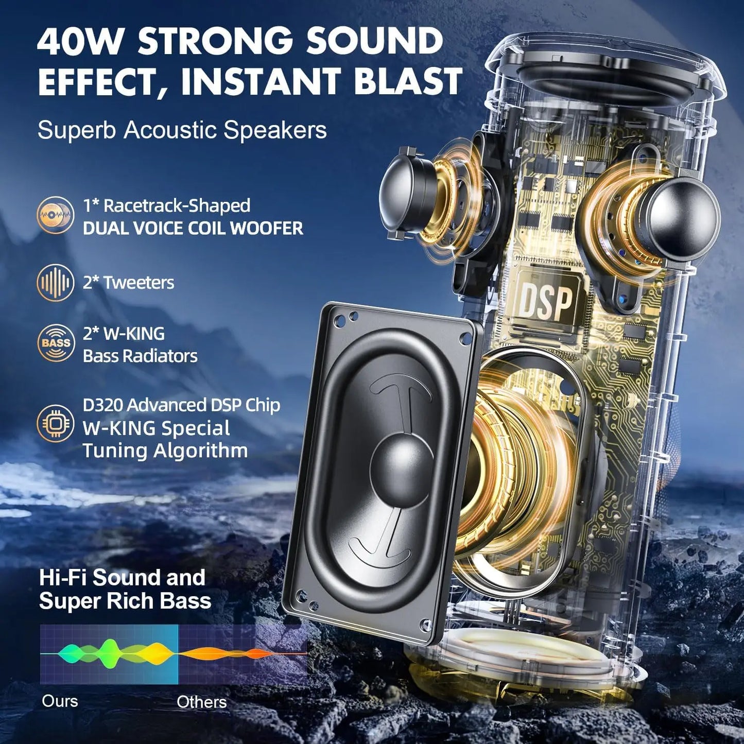 40W Portable Speaker