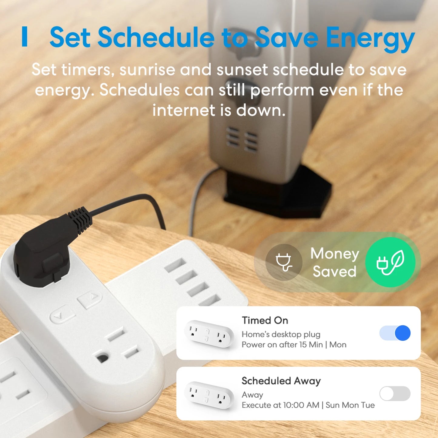 2 In 1 WiFi Dual Smart Plug Outlet