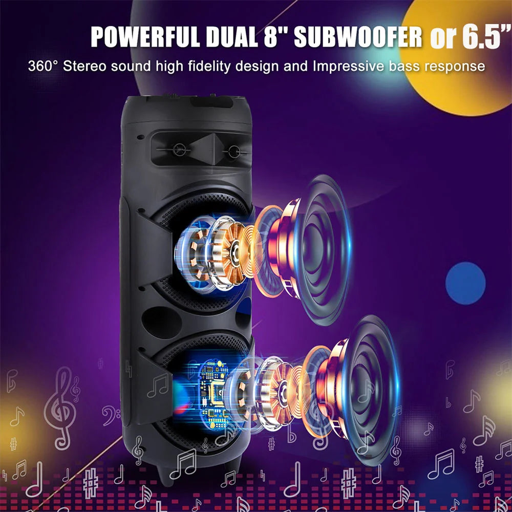 6000W Portable Bluetooth Speaker