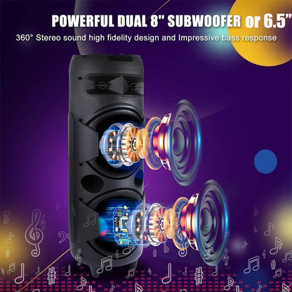 6000W Portable Bluetooth Speaker