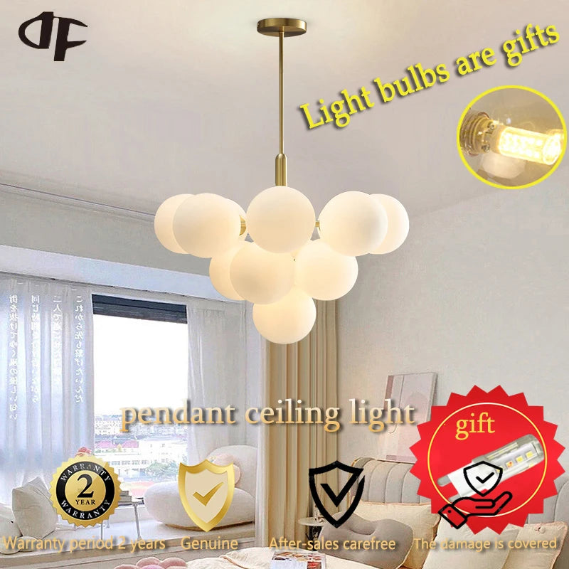 Ceiling pendant lights with G9 base bulbs, (included).